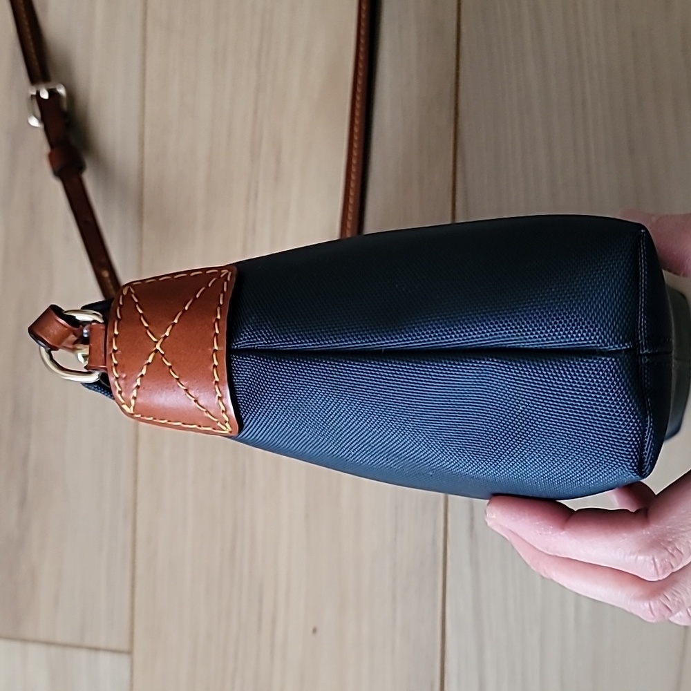 Dooney & Bourke Navy Nylon pouchette crossbody bag - Picture 6 of 16